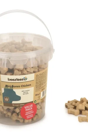 Beperkte Voorraad Beeztees Mini Bones Chicken - Hondensnack - Voordeel - 500 gram